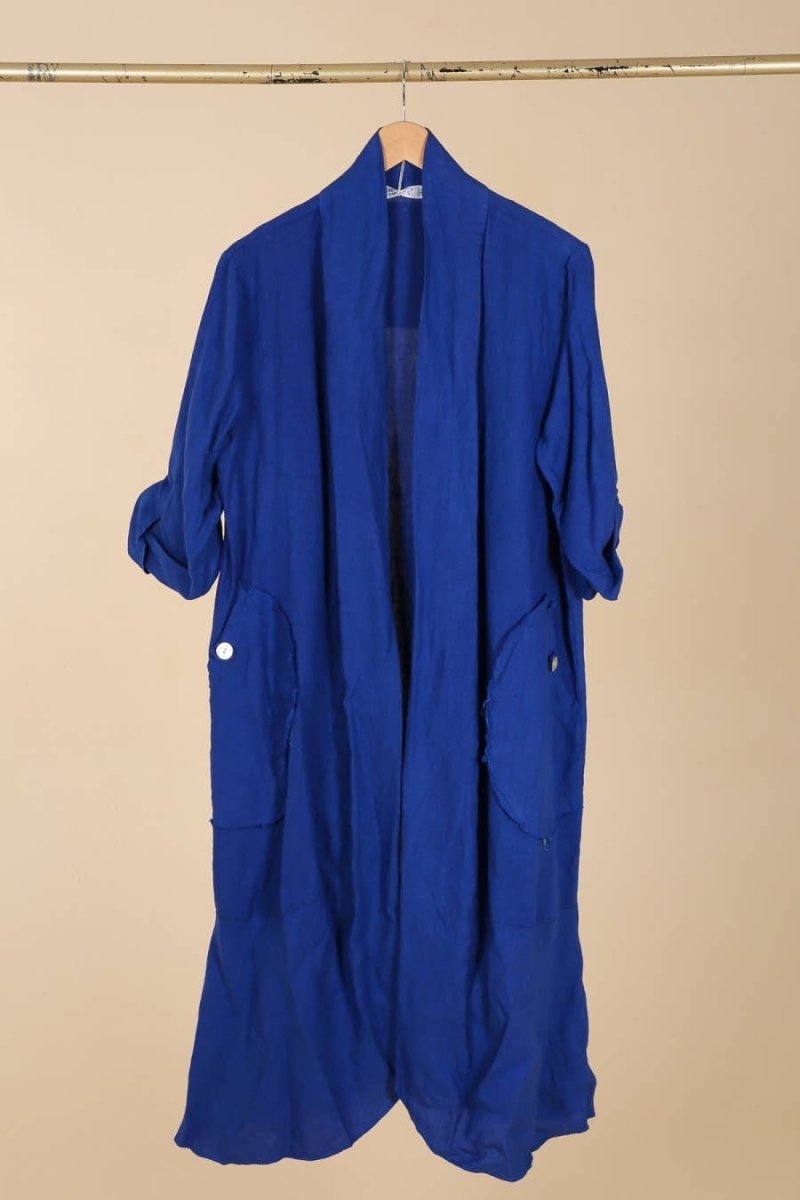 100% Linen Jacket Royal BlueColettejacket