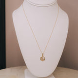 10K Yellow Gold & CZ Honeycomb NecklaceZPL - Fine LineNECKLACES