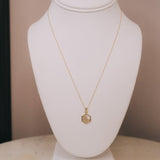 10K Yellow Gold & CZ Honeycomb NecklaceZPL - Fine LineNECKLACES