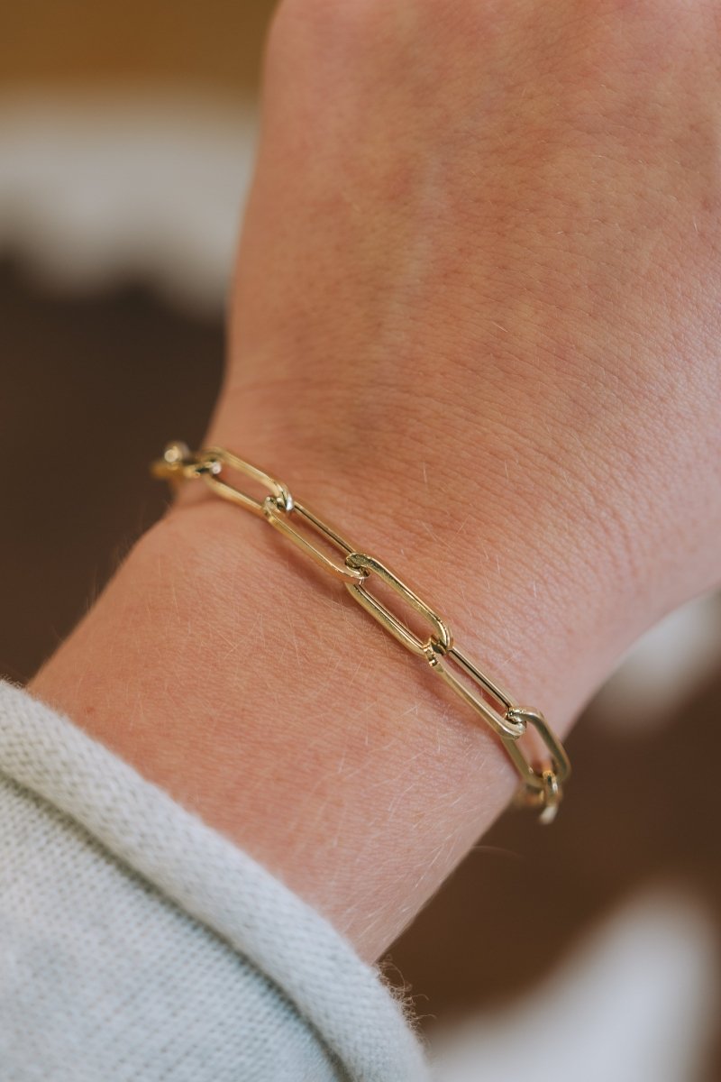 14K Gold Link Chain BraceletZiabirdBracelet