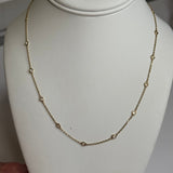 14K Yellow Gold Diamond by the Inch NecklaceZiabirdNECKLACES