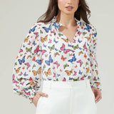 Butterfly Long Sleeve Blouse