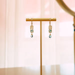 #4244 - C - Ear - G Natural Zircon/Grandidierite/London Topaz EarringsMichelle PresslerEARRINGS