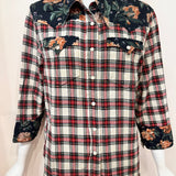 Redeux - R13 Plaid with Floral Blouse