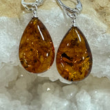 Amber Teardrop Earrings