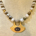 Agate Necklace with Turkish Pendant #9Bella Smith Designs