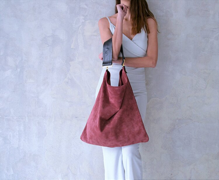 Akathi Soft Bag in RosewoodAna KoutsiBAGS