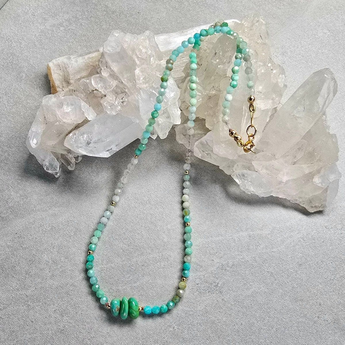 Amazonite & Turquoise Necklace #8125James & JezebelleNECKLACES