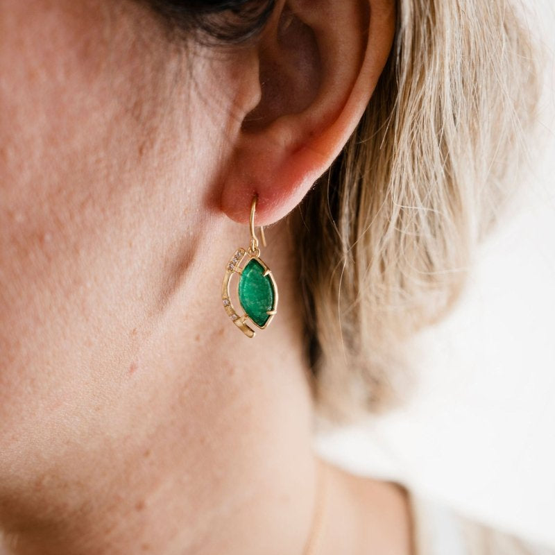 Amelia Earrings in EmeraldLouise HendricksEARRINGS