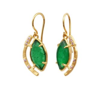 Amelia Earrings in EmeraldLouise HendricksEARRINGS