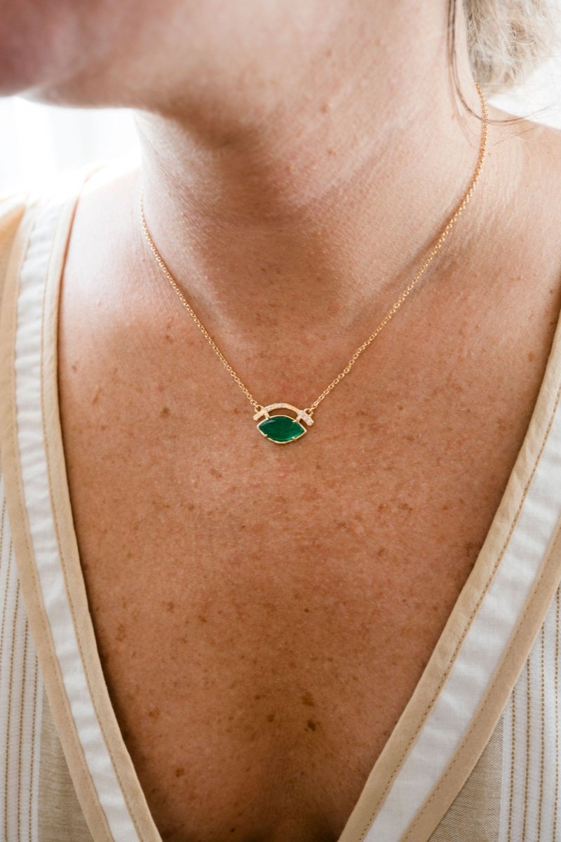 Amelia Necklace in EmeraldLouise HendricksNECKLACES