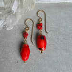 Apple Coral Drops #1498James & JezebelleEARRINGS