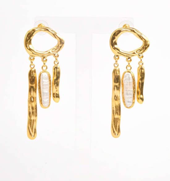 Athena Earrings - Golden GlamourChakarr JewelryEARRINGS