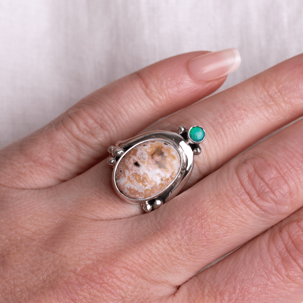 Australian Opal & Ocean Jasper RingMahka JewelryRINGS