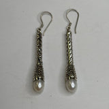 Bali Silver with White Pearl EarringsJinjaEARRINGS