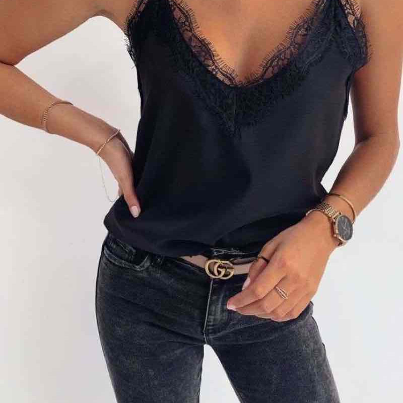 Black Lace Camisole / One sizeESTEE BROWNTOPS