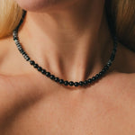 Black Tourmaline & Snowflake Obsidian NecklaceDebra PyeattNECKLACES