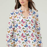 Butterfly Long Sleeve Blouse