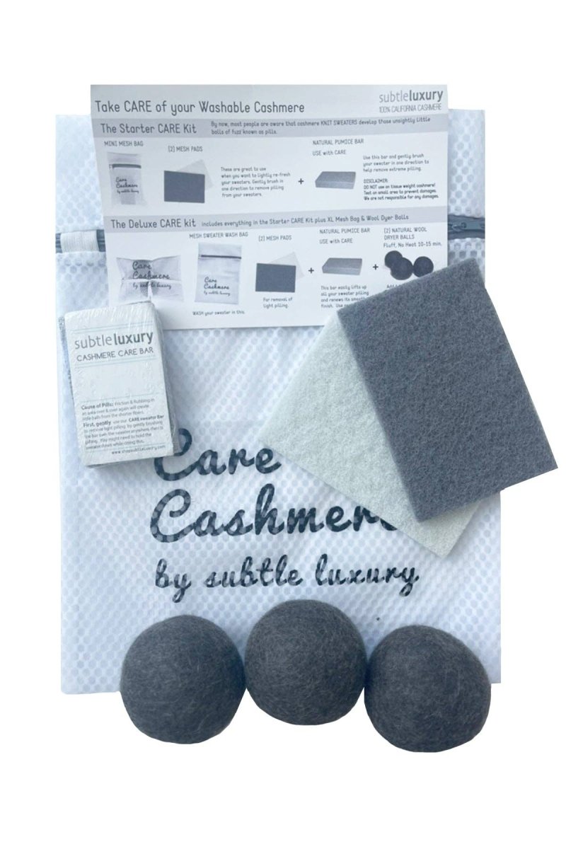 Cashmere Care Kit for Washable Cashmere: DeluxeSubtle Luxury