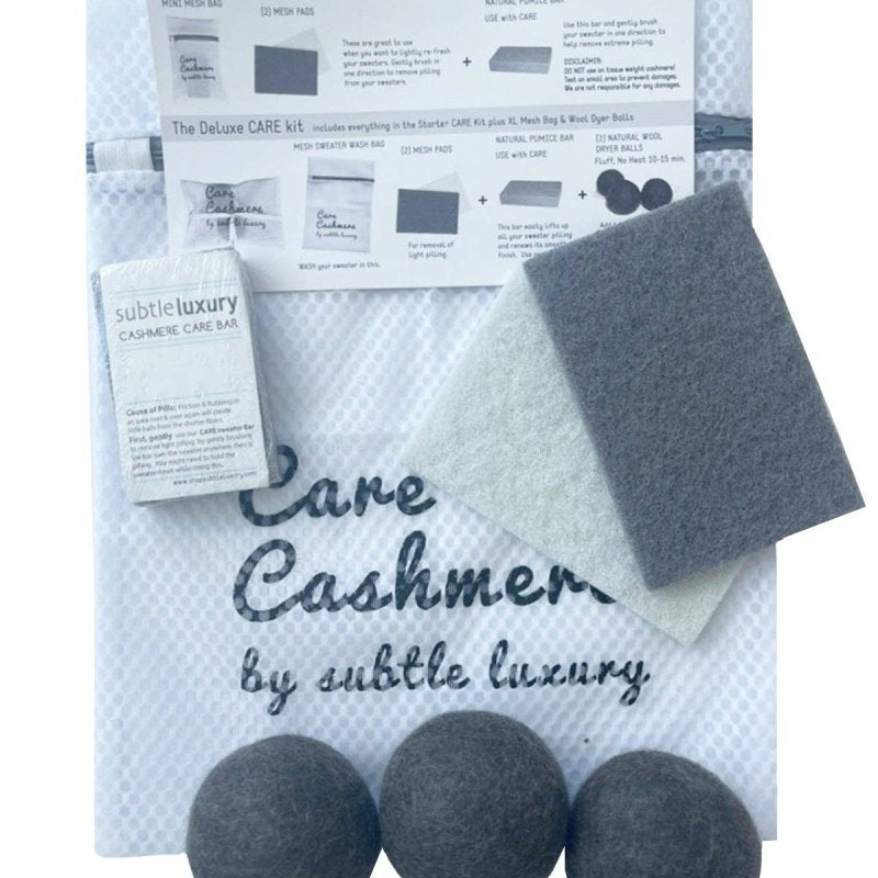 Cashmere Care Kit for Washable Cashmere: DeluxeSubtle Luxury