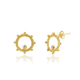 CIRCLE STUD EARRINGSChakarr JewelryEARRINGS