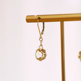 Citrine Hexagon Gemstones on 14kgf Leverback EarringsBeth ZinkEARRINGS