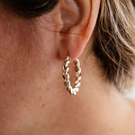 Classic Rope Hoop Earrings in 10kZPL - Fine LineEARRINGS