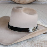 Cowhide Hat Band - Black & WhiteWillow Lane Hat Co.Hat Band