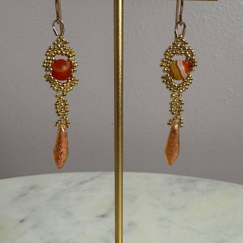 Debra Pyatt - Gold Beaded EarringsDebra PyeattEARRINGS