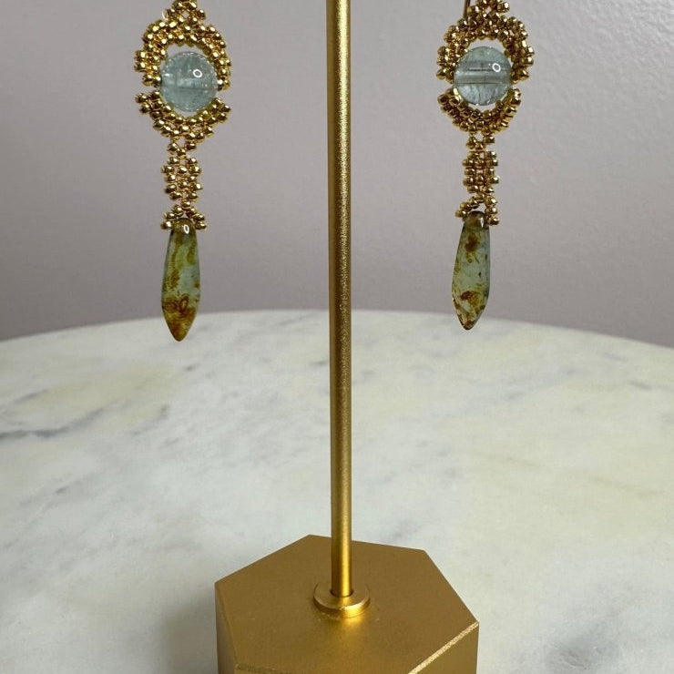 Debra Pyatt - Gold Beaded EarringsDebra PyeattEARRINGS