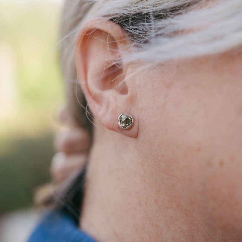 Earrings - Raw Pyrite Studs - smallRare FindsEARRINGS