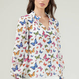 Butterfly Long Sleeve Blouse