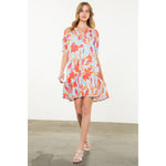 Floral on Stripe DressTHMLDRESS