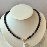 Garnet Round Gemstones Short NecklaceBeth ZinkNECKLACES