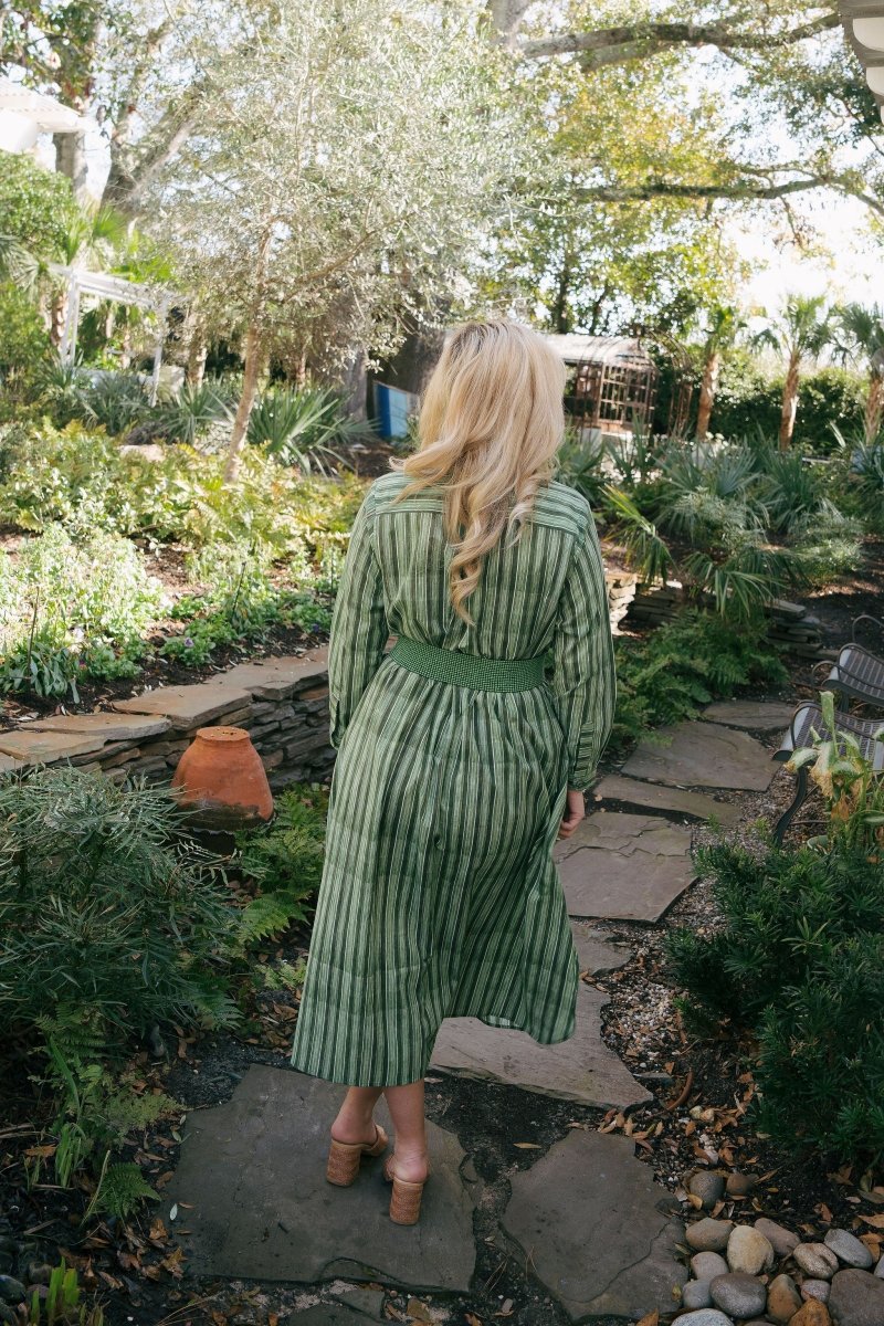 Gorgeous Green Stripe DressSpa EssentialsDRESS