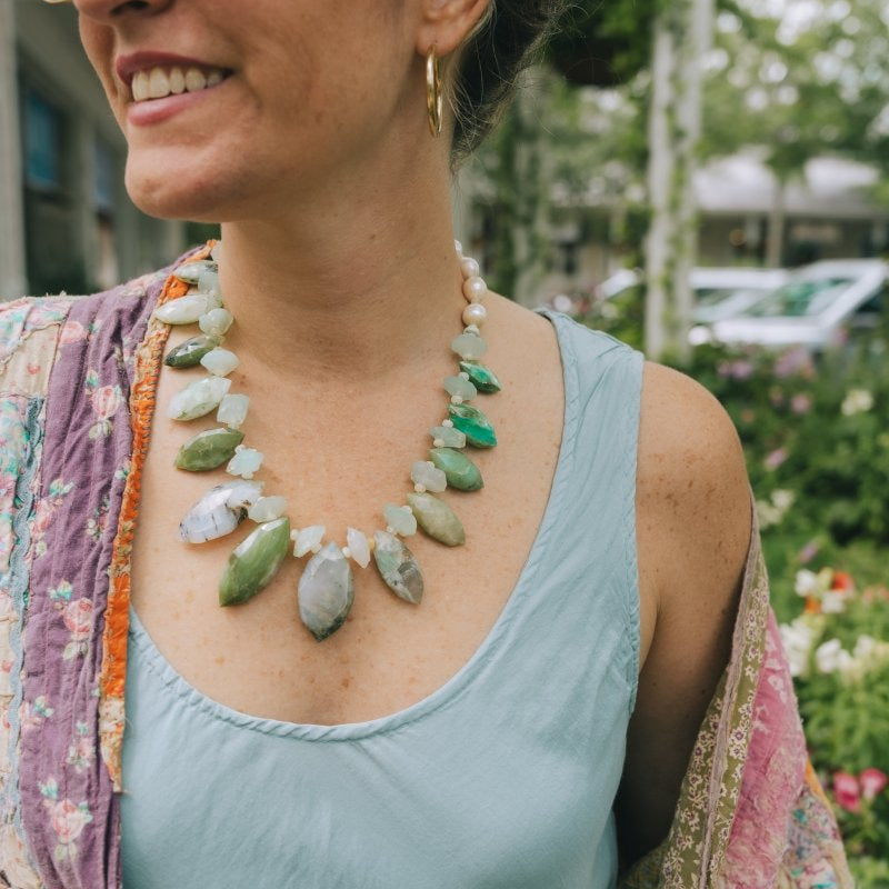 Green Opal Statement NecklaceBeth ZinkNecklace