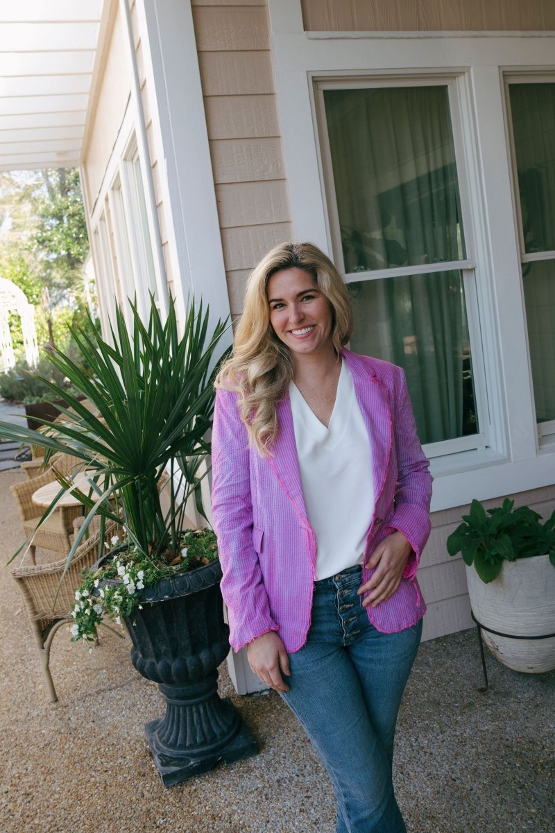 Hand Dyed Seersucker Distressed Blazer - Double Dyed Blue/IndigoImp of the Perverse