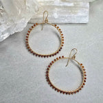 Hessonite Garnet Hoops - Full Wrap #1555James & JezebelleEARRINGS