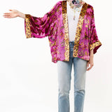 Holiday Jewels Kimono : Fuchsia / One SizeArattaKimono