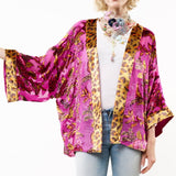 Holiday Jewels Kimono : Fuchsia / One SizeArattaKimono