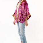 Holiday Jewels Kimono : Fuchsia / One SizeArattaKimono