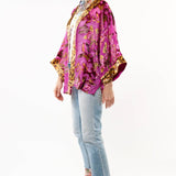 Holiday Jewels Kimono : Fuchsia / One SizeArattaKimono