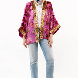 Holiday Jewels Kimono : Fuchsia / One SizeArattaKimono