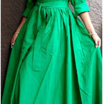 Hostess Maxi Skirt - Emerald GreenIndia BatikSKIRT