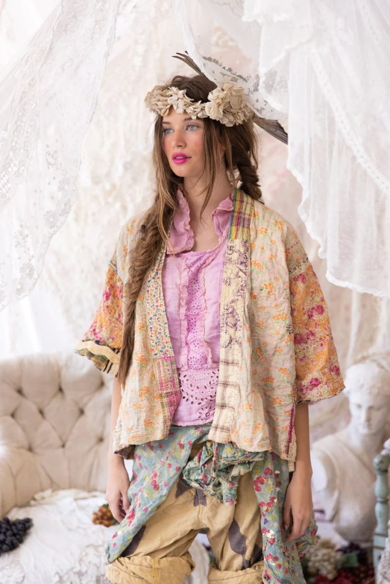 Jacket 1152 - Patchwork Dekker Kimono - Madras CalicoMagnolia PearlOUTERWEAR