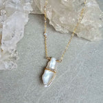 Keishi Pearl with Labradorite Necklace #8139James & JezebelleNECKLACES