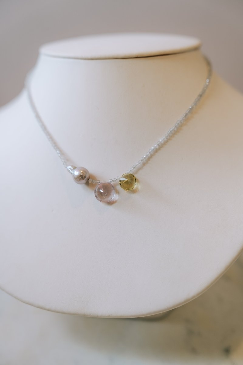 Labradorite & Gemstone, Pearl Mix NecklaceBeth ZinkNECKLACES