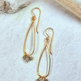 Labradorite Hoop Small Gold #1534James & JezebelleEARRINGS