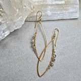 Labradorite Hoops - Side Stones #1550James & JezebelleEARRINGS