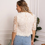 Lace Top in EcruCHOKLATE PARISTOPS